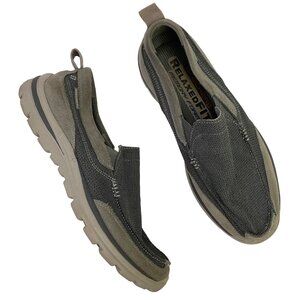Skechers Superior Milford Grey Relaxed Fit Memory Foam Slip On Loafers Mens 11.5